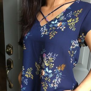 Lily White Floral Blouse